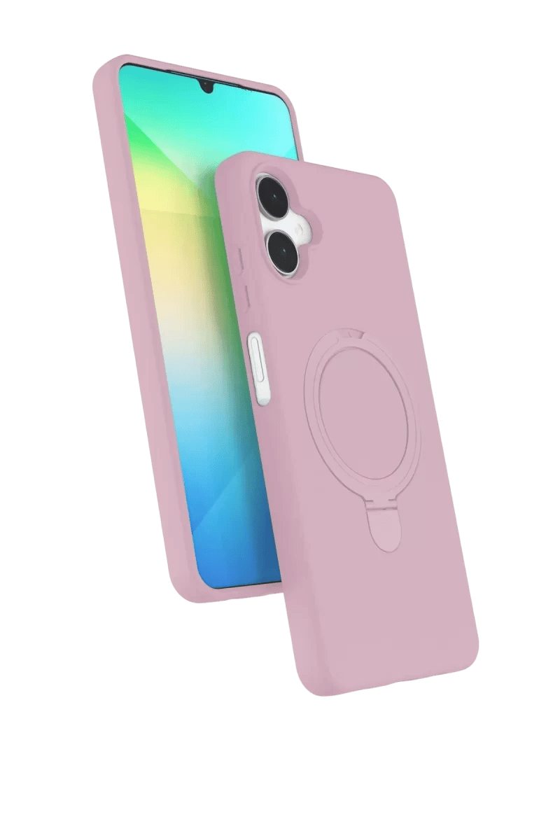 Samsung Galaxy A06 Regal Magsafe Standlı Kapak - Açık Pembe