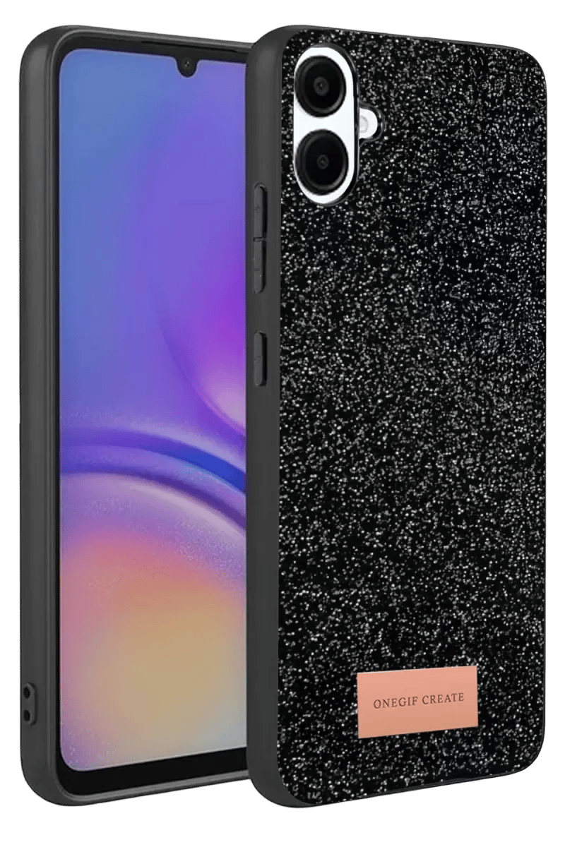 Samsung Galaxy A07 4G Bright Simli Kapak - Siyah