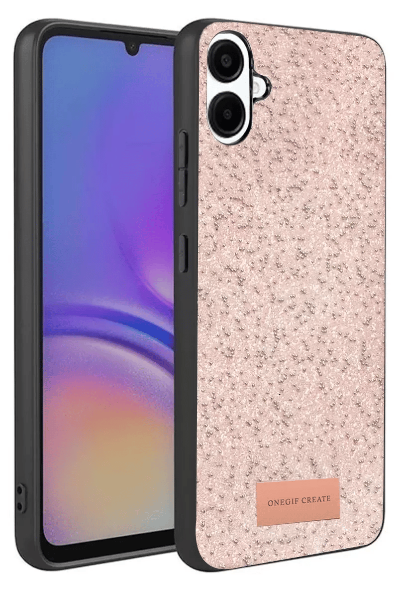 Samsung Galaxy A07 4G Bright Simli Kapak - Pembe