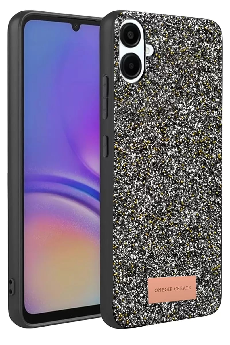 Samsung Galaxy A07 4G Bright Simli Kapak - Gold
