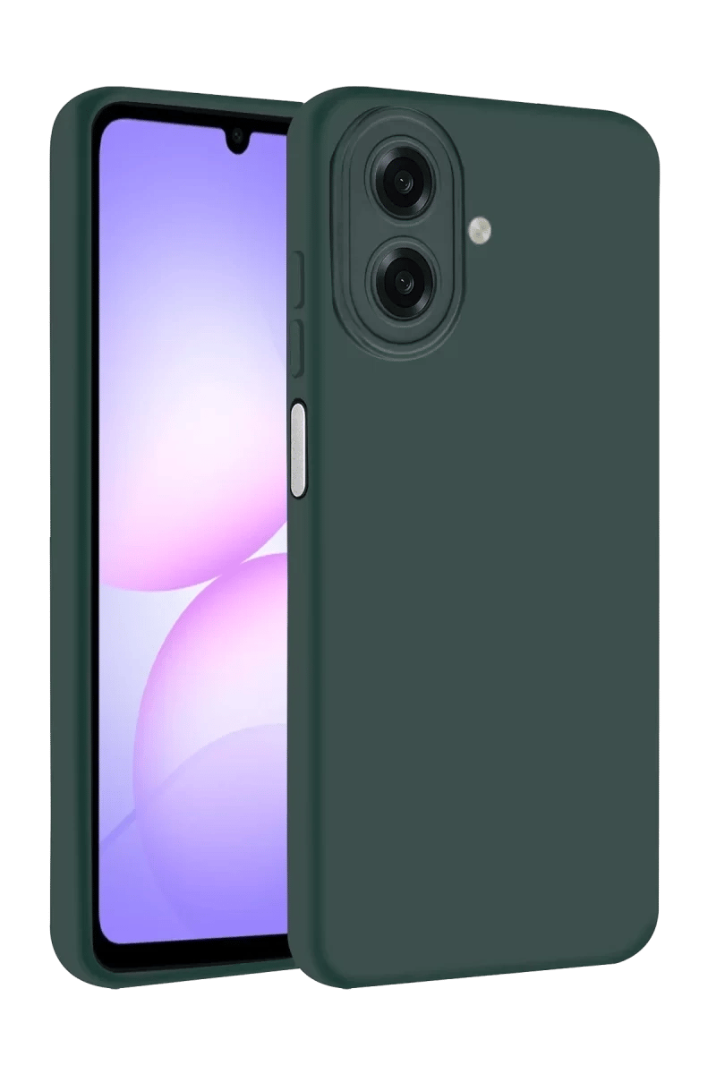 Samsung Galaxy A07 4G First Silikon - Koyu Yeşil