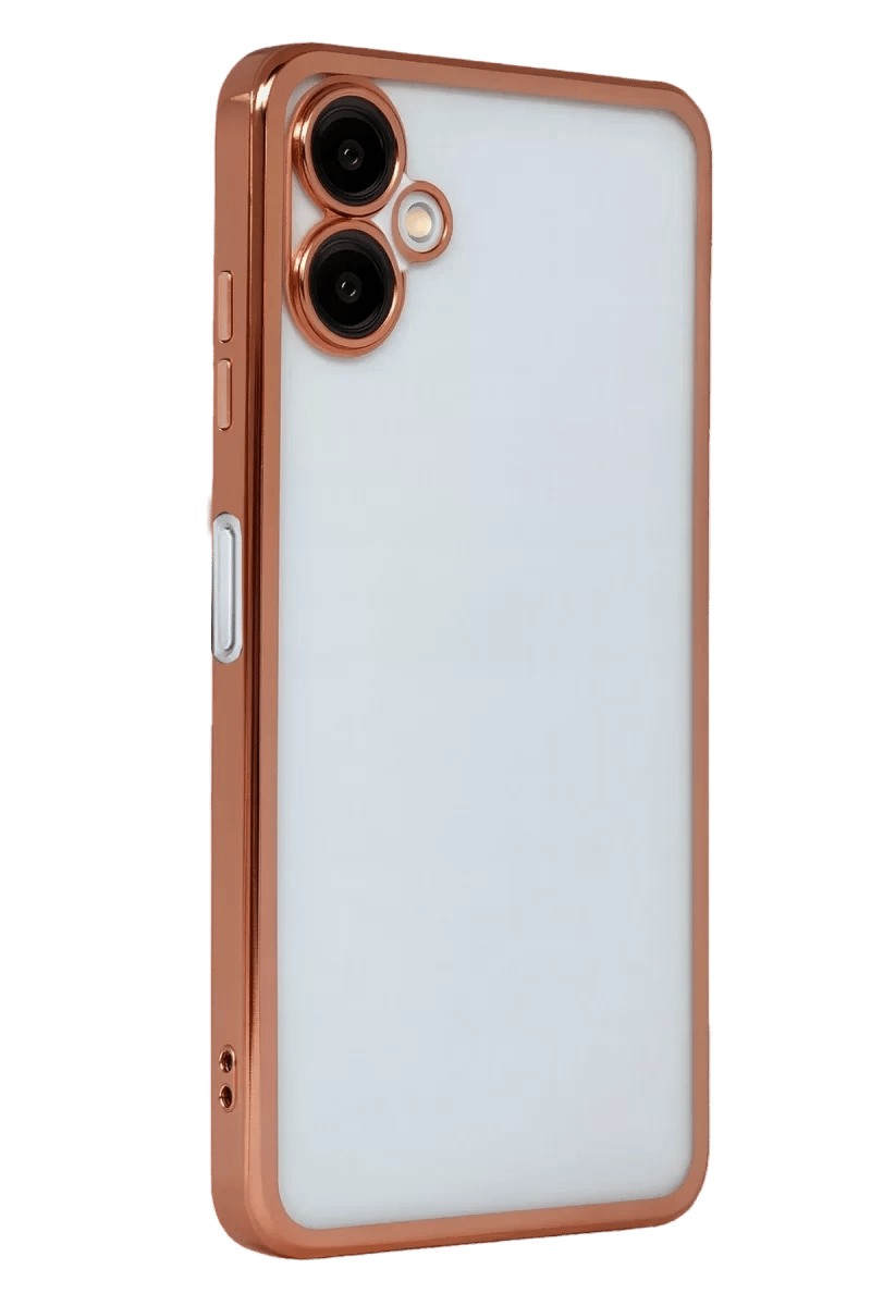 Samsung Galaxy A07 4G Lensli Silikon - Çöl Titanyum