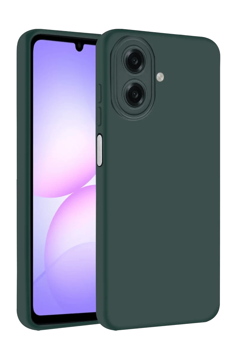 Samsung Galaxy A07 4G Nano içi Kadife Silikon - K.Yeşil