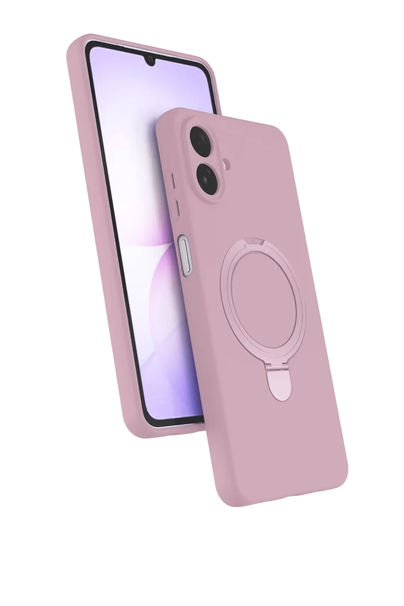 Samsung Galaxy A07 4G Regal Magsafe Standlı Kapak - Açık Pembe