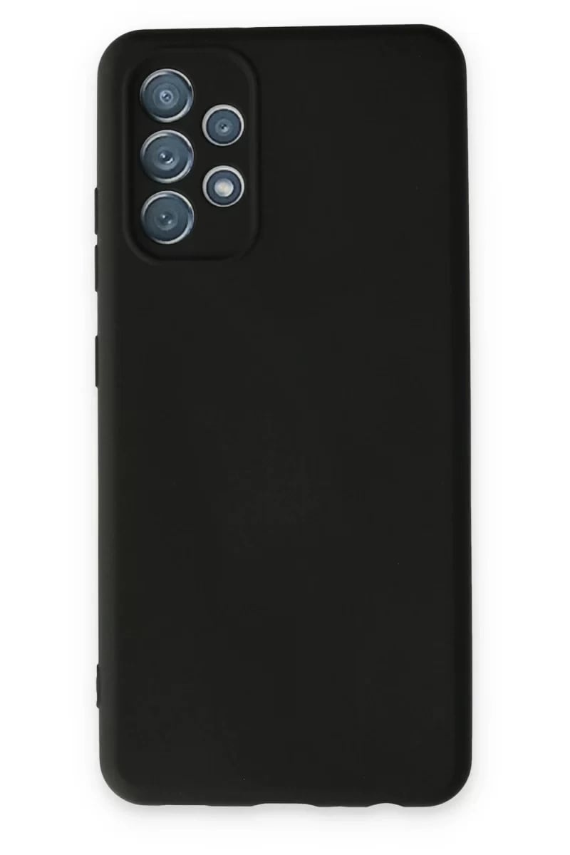 Samsung Galaxy A13 4G Kılıf Nano içi Kadife Silikon - Siyah