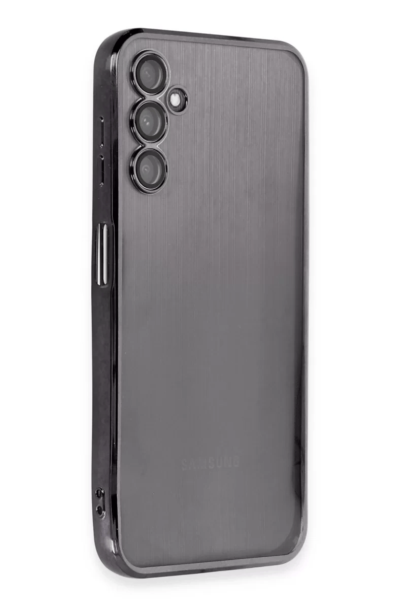 Samsung Galaxy A14 4G Kılıf Lensli Silikon - Siyah