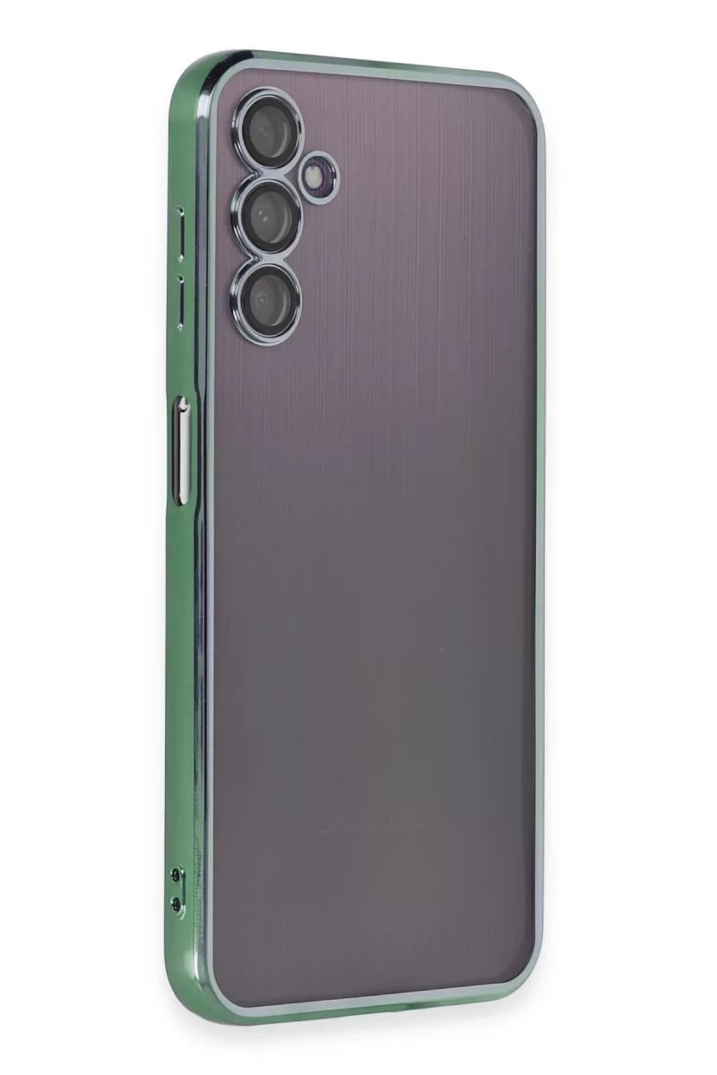 Samsung Galaxy A14 4G Kılıf Lensli Silikon - Yeşil