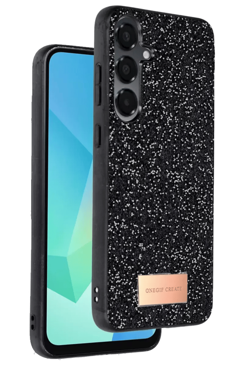 Samsung Galaxy A16 5G Bright Simli Kapak - Siyah