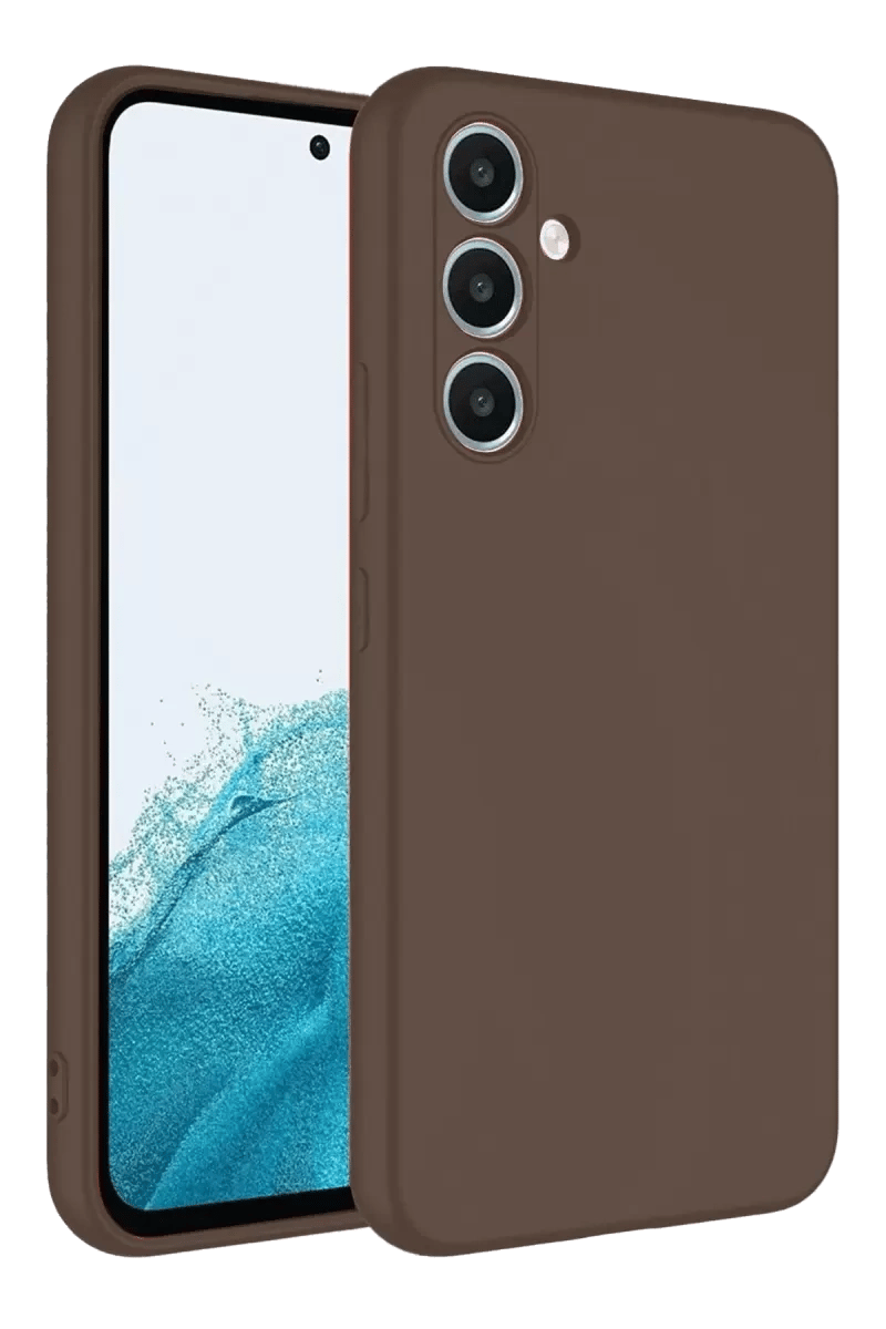 Samsung Galaxy A16 5G Kılıf First Silikon - Kahverengi