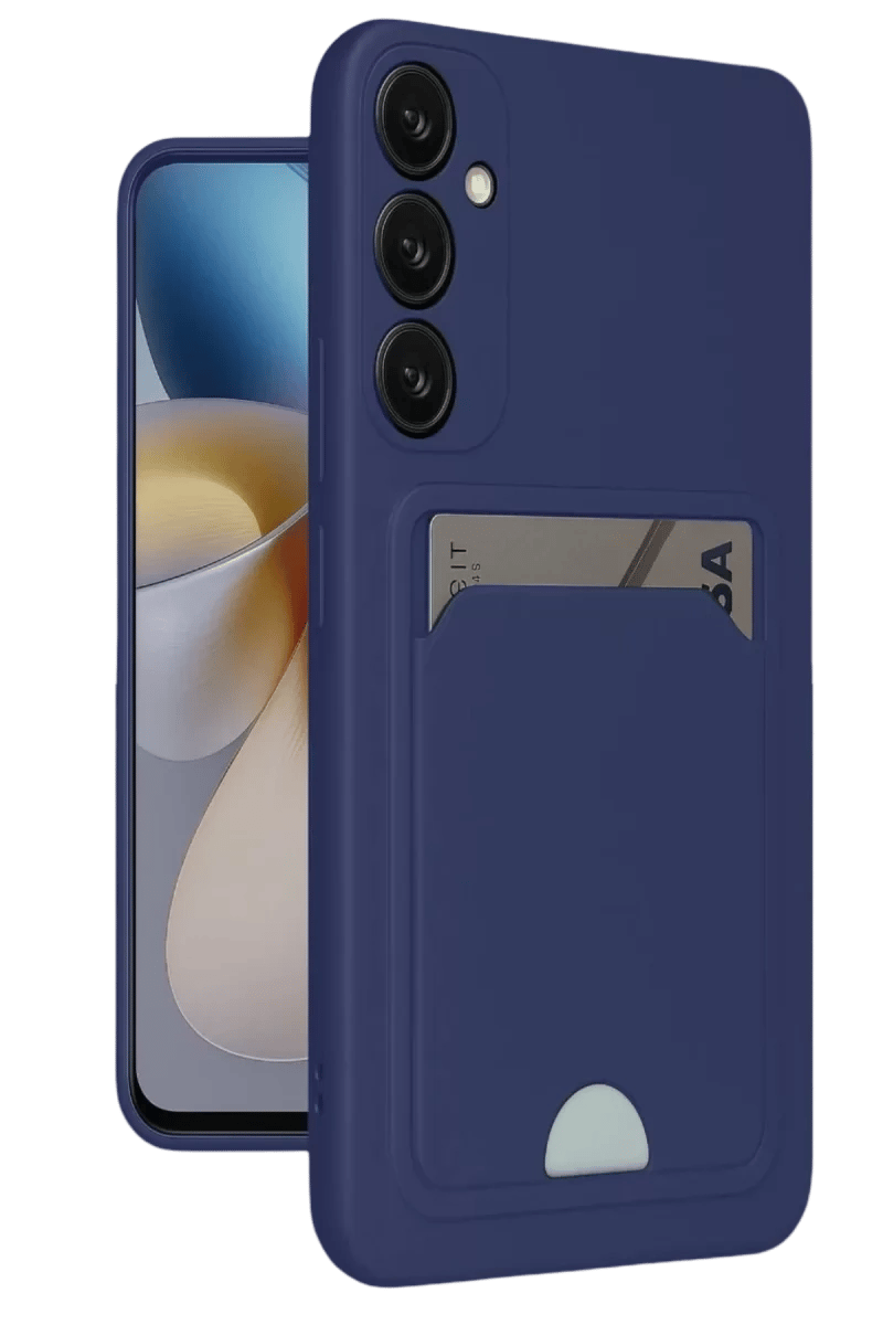 Samsung Galaxy A16 5G Kılıf Kelvin Kartvizitli Silikon - Lacivert