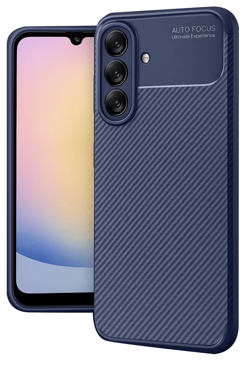 Samsung Galaxy A17 5G Auto Focus Karbon Kapak - Lacivert