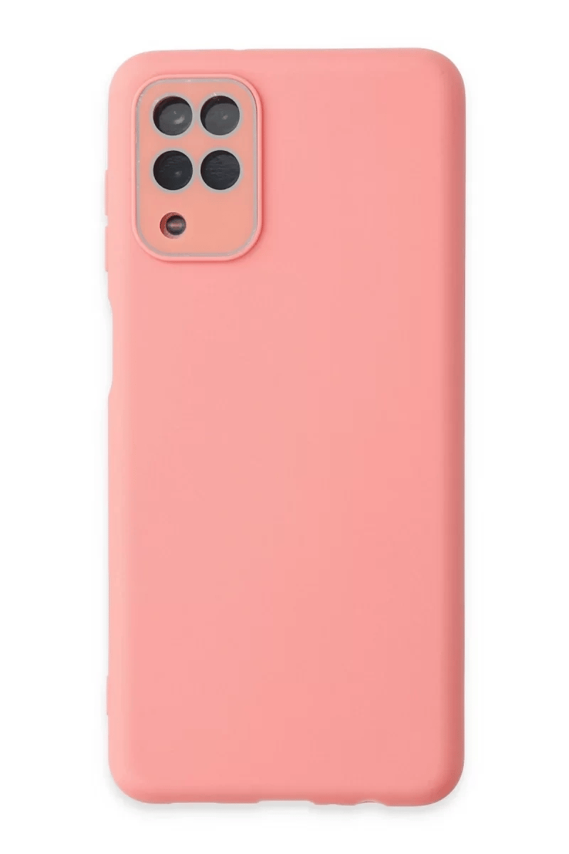 Samsung Galaxy A22 Kılıf Lansman Glass Kapak - Pembe
