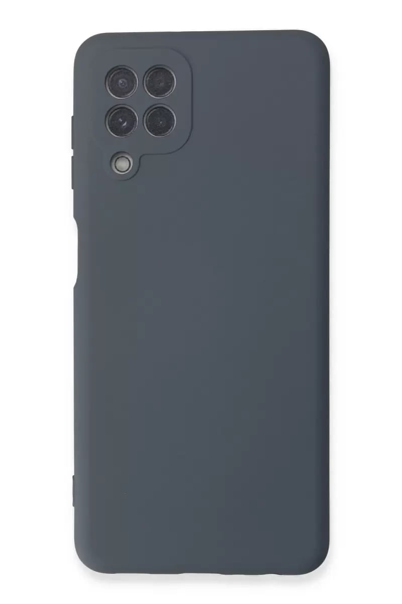 Samsung Galaxy A22 Kılıf Nano içi Kadife Silikon - Gri