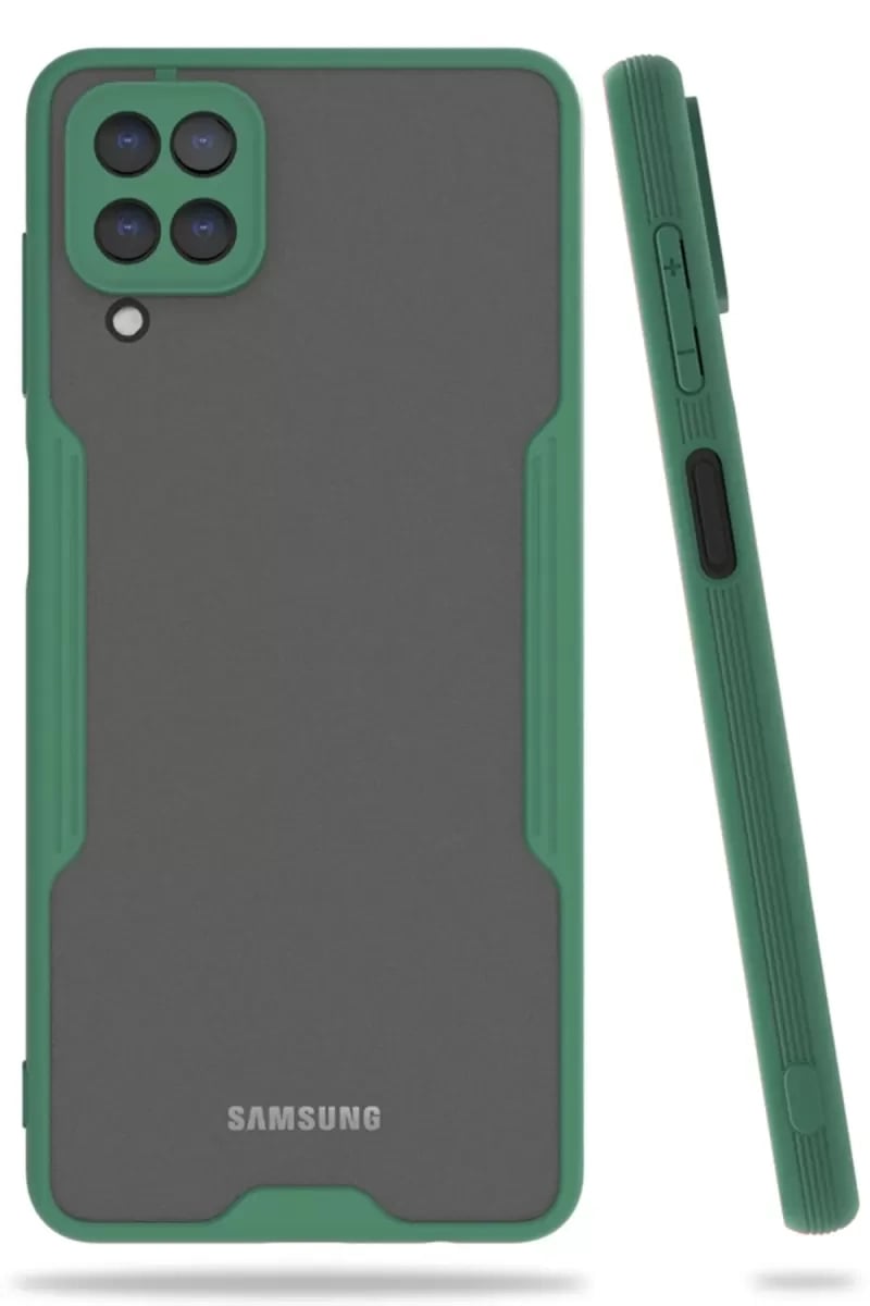 Samsung Galaxy A22 Kılıf Platin Silikon - Yeşil