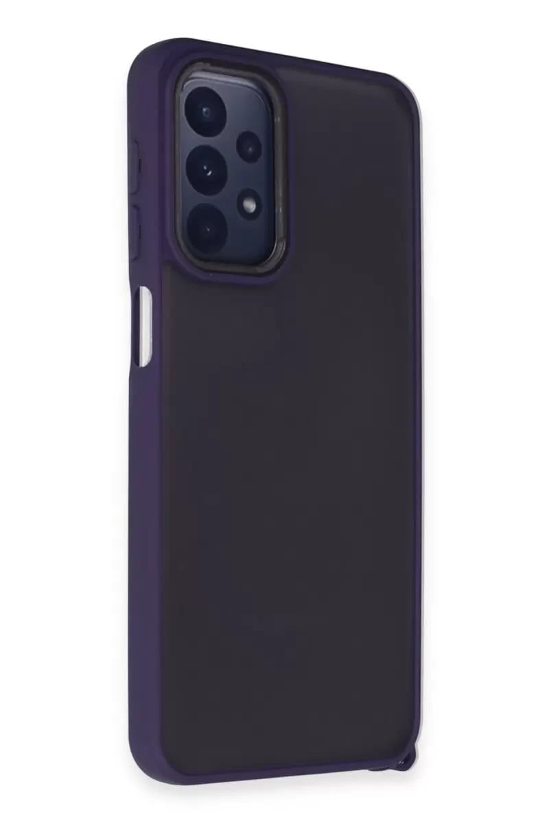Samsung Galaxy A23 4G Kılıf Elegant Kapak - Derin Mor