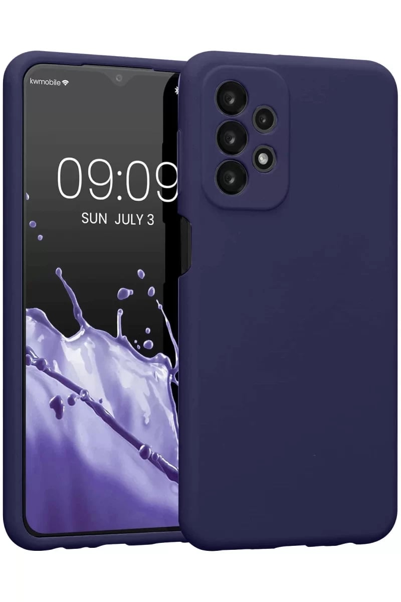 Samsung Galaxy A23 4G Kılıf First Silikon - Lacivert