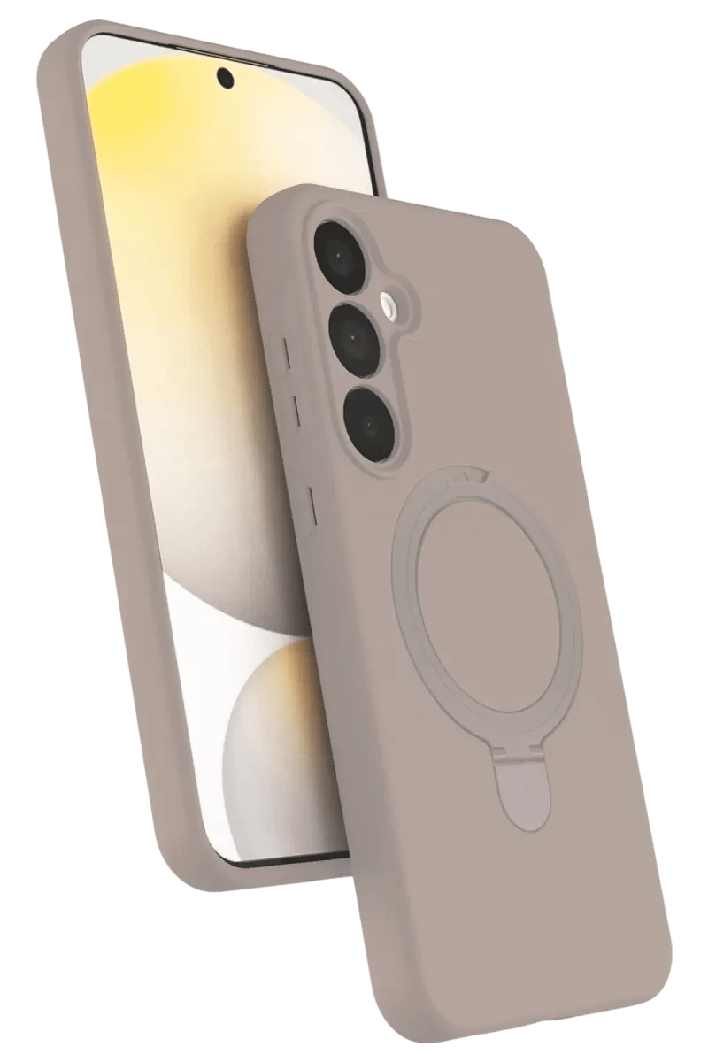 Samsung Galaxy A25 5G Regal Magsafe Standlı Kapak - Çöl Titanyum