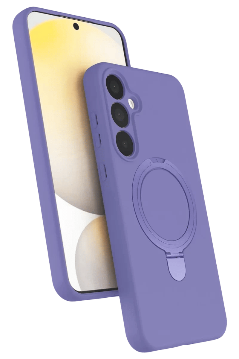 Samsung Galaxy A25 5G Regal Magsafe Standlı Kapak - Lila