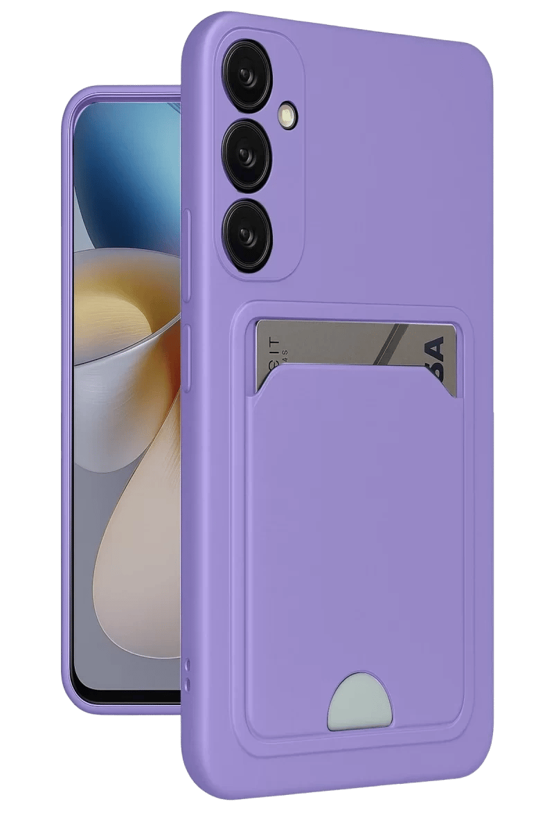 Samsung Galaxy A26 Kılıf Kelvin Kartvizitli Silikon - Lila
