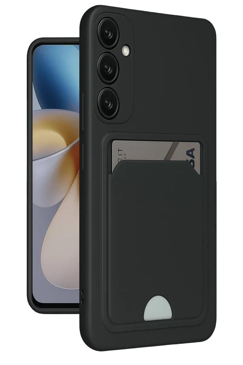 Samsung Galaxy A26 Kılıf Kelvin Kartvizitli Silikon - Siyah