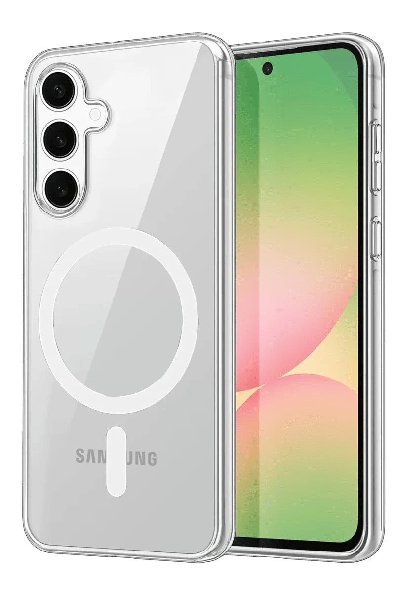 Samsung Galaxy A35 5G Combo Sert Şeffaf Magsafe Kapak - Şeffaf