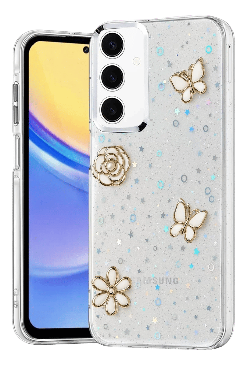Samsung Galaxy A35 5G Fiyonk Desenli Kapak - Desen 10