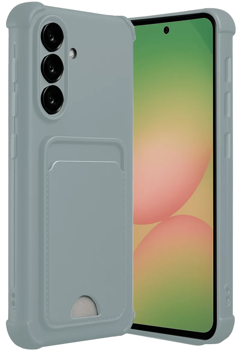 Samsung Galaxy A36 Kılıf Kelvin Kartvizitli Silikon - Açık Yeşil
