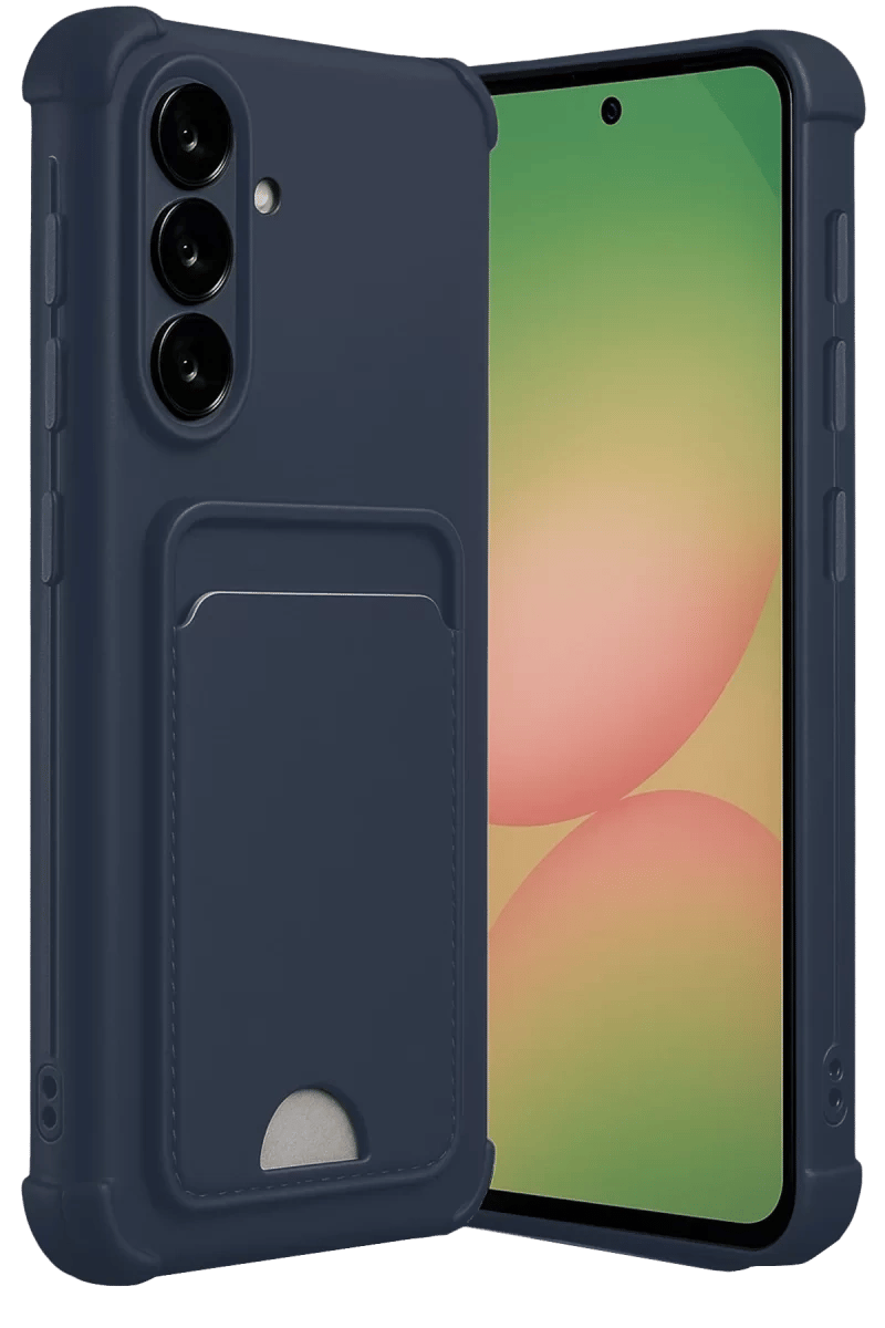 Samsung Galaxy A36 Kılıf Kelvin Kartvizitli Silikon - Lacivert