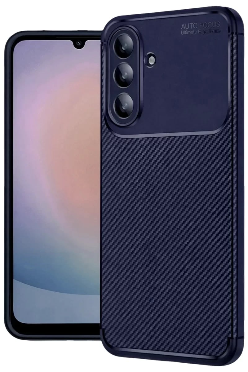 Samsung Galaxy A37 5G Auto Focus Karbon Kapak - Lacivert