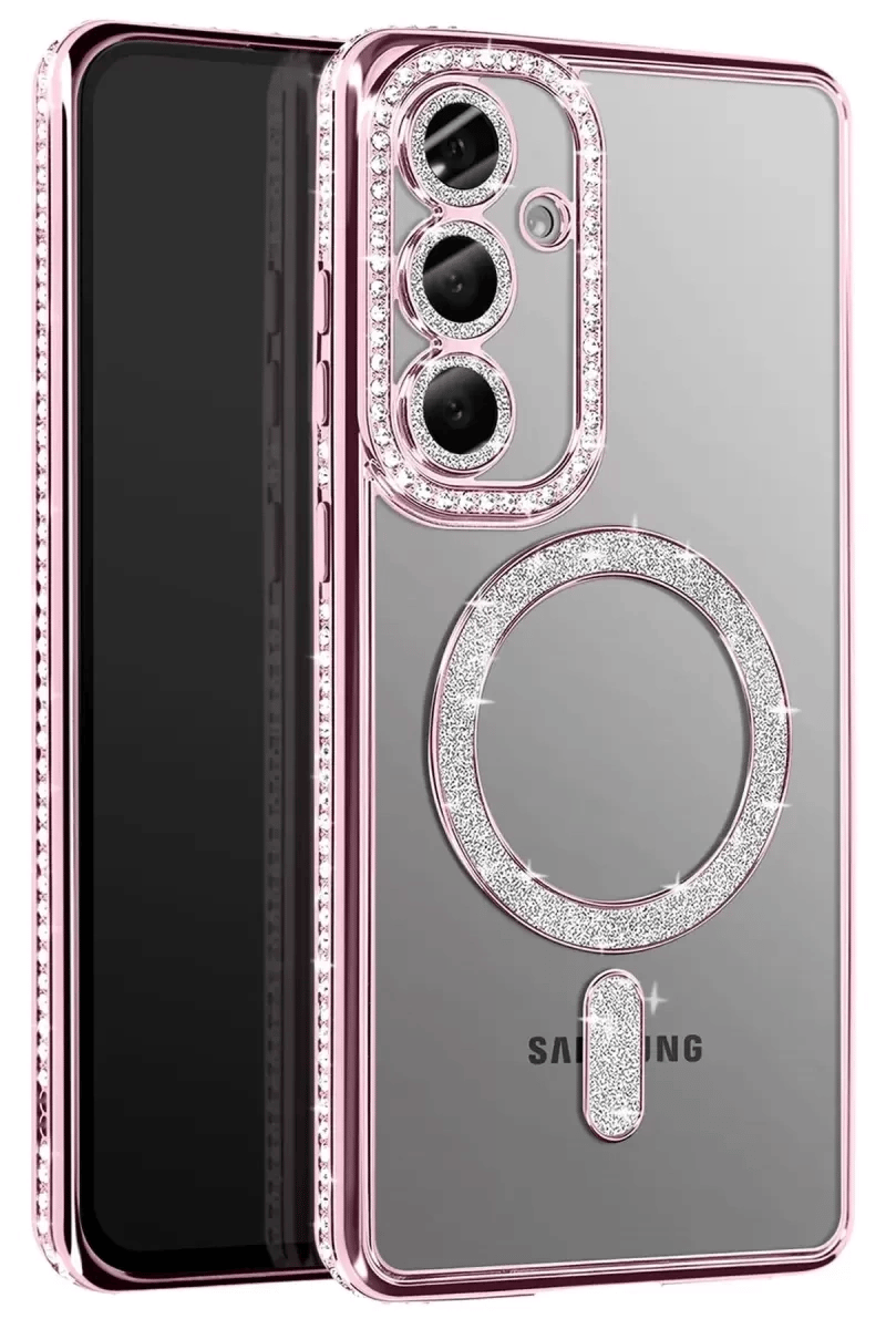 Samsung Galaxy A37 5G Joke Simli Magneticsafe Kılıf - Pembe