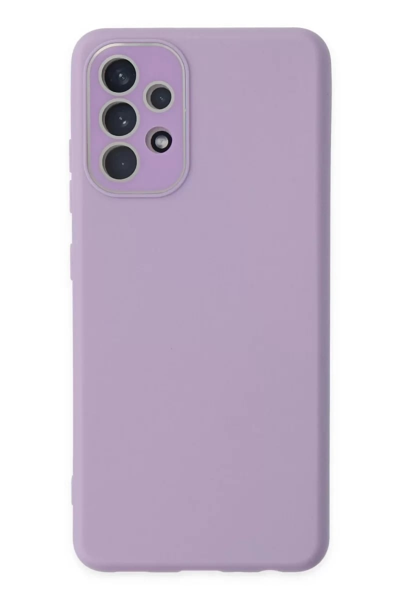 Samsung Galaxy A53 5G Kılıf Lansman Glass Kapak - Lila