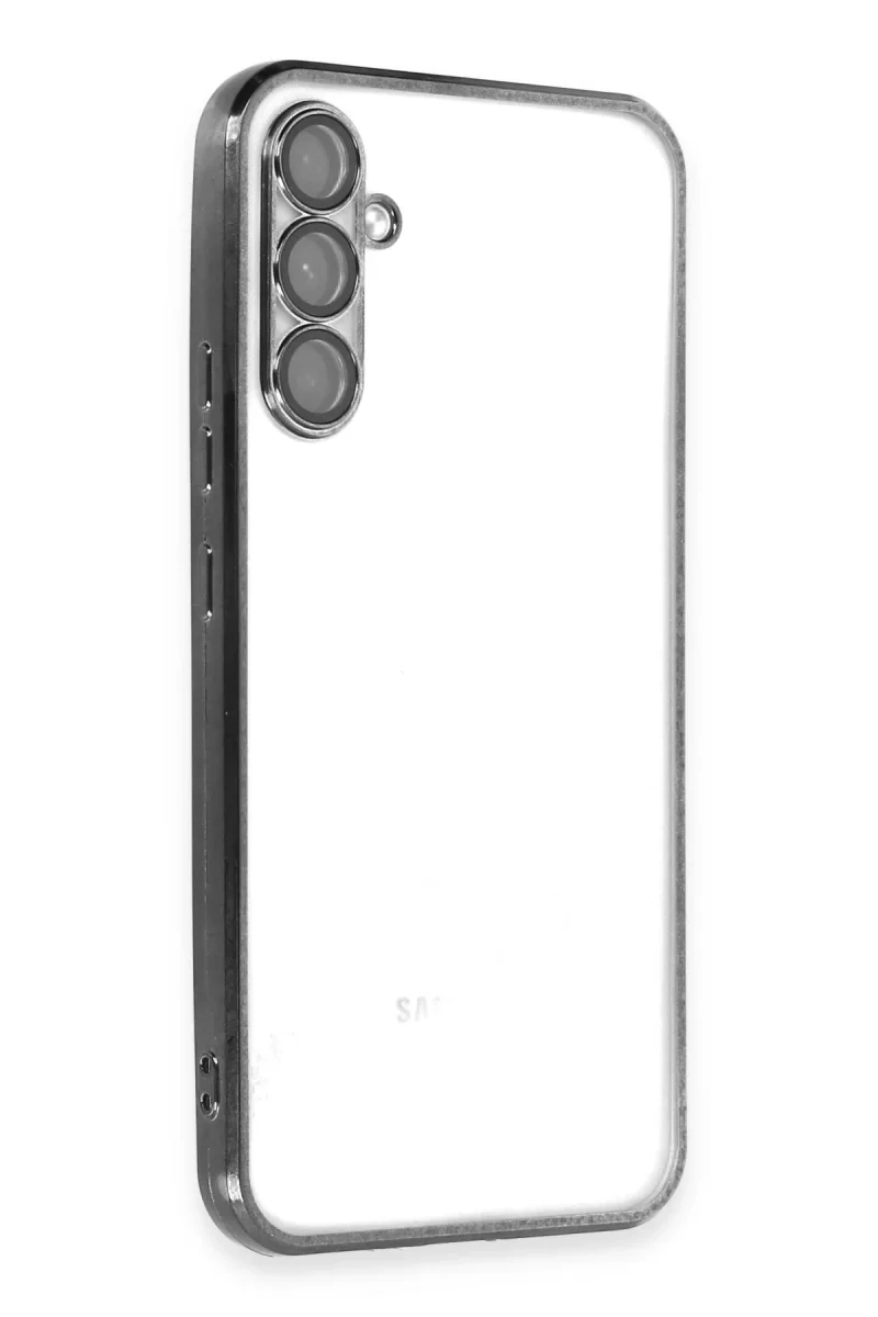 Samsung Galaxy A54 5G Kılıf Lensli Silikon - Siyah
