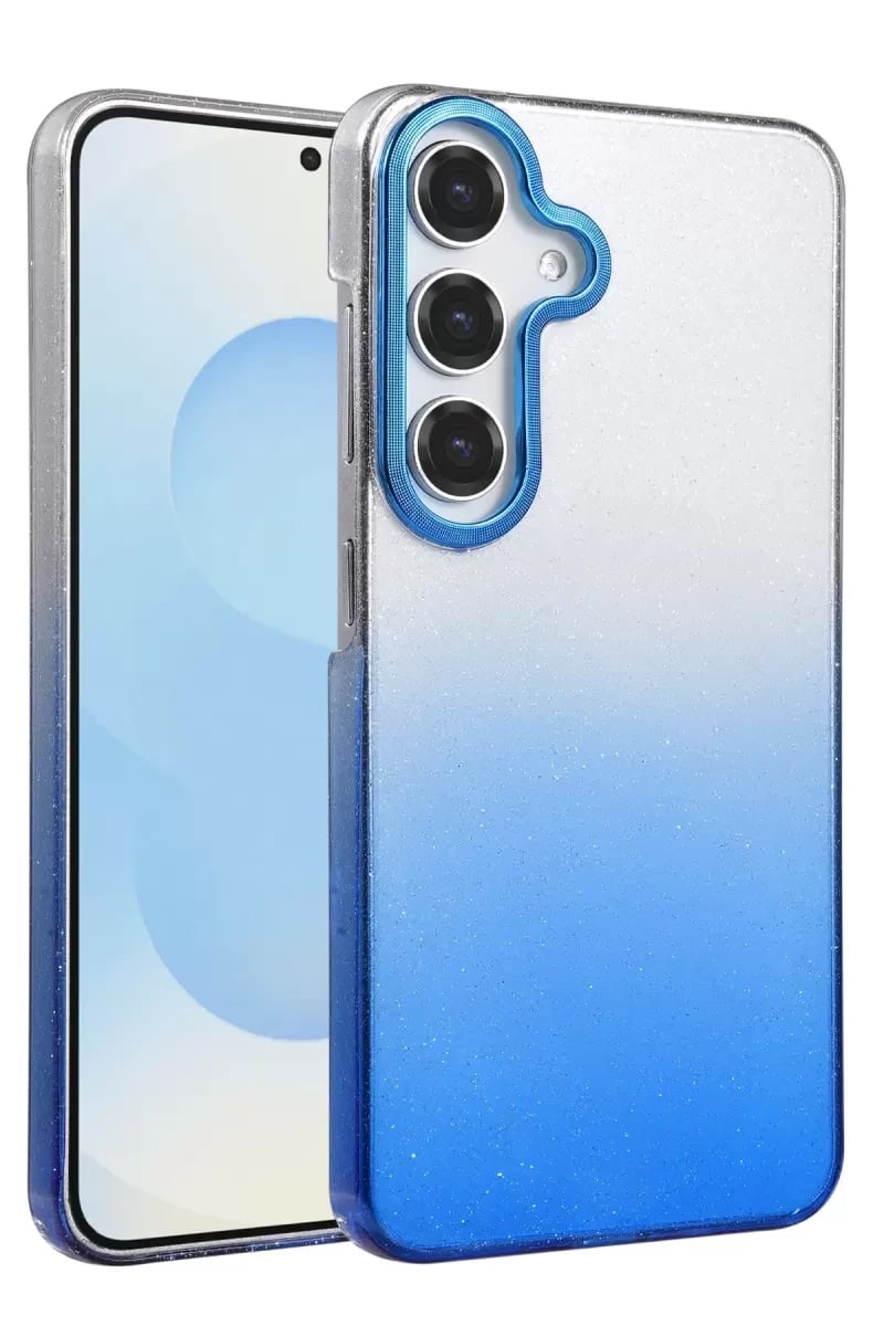 Samsung Galaxy A55 5G Glossy Kapak - Mavi