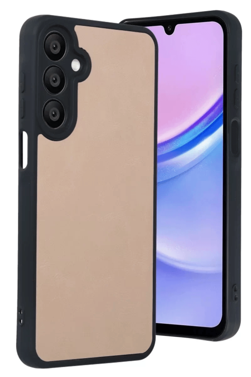 Samsung Galaxy A56 Kılıf Aras Deri Kapak - Pudra
