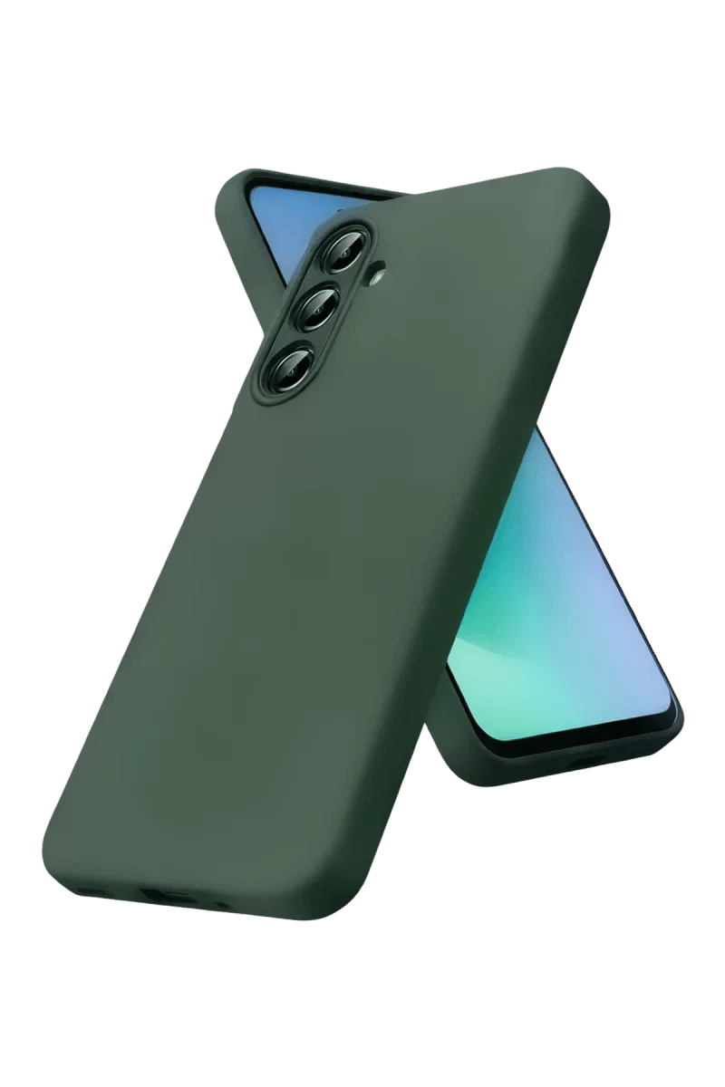 Samsung Galaxy A57 5G First Silikon - Koyu Yeşil