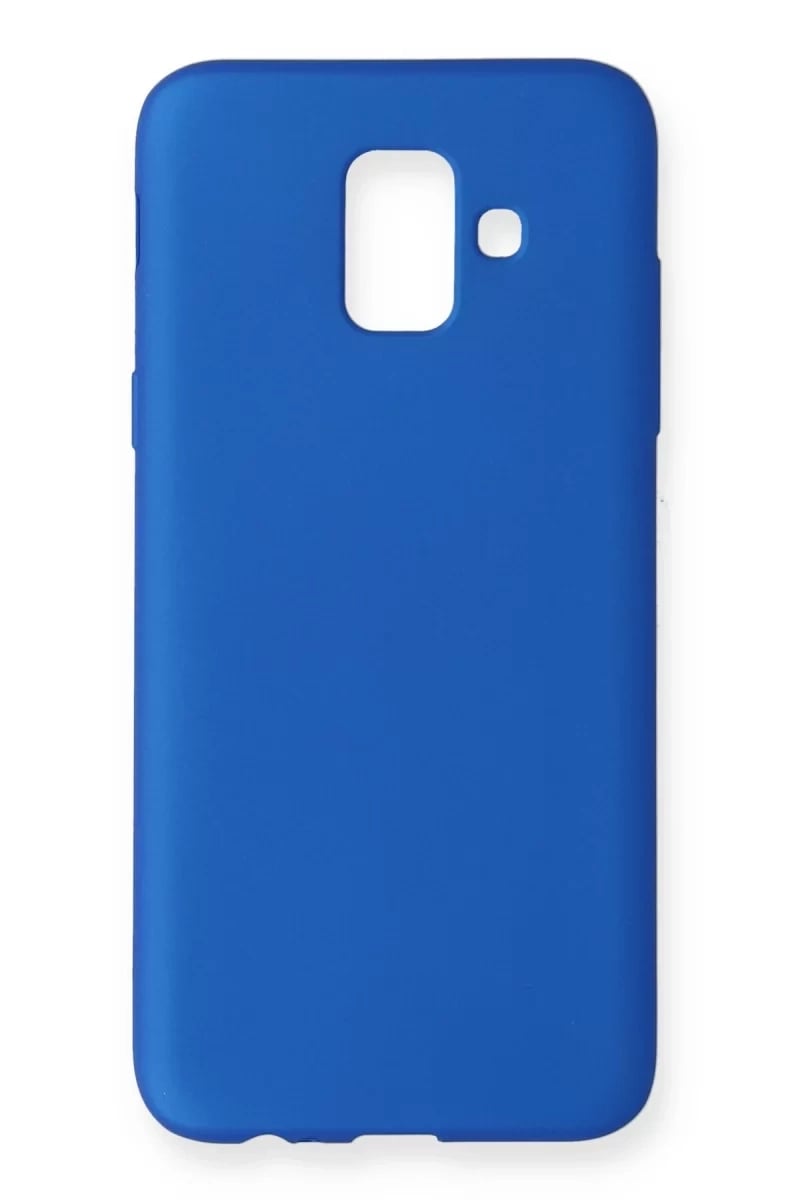 Samsung Galaxy A6 2018 Kılıf First Silikon - Mavi