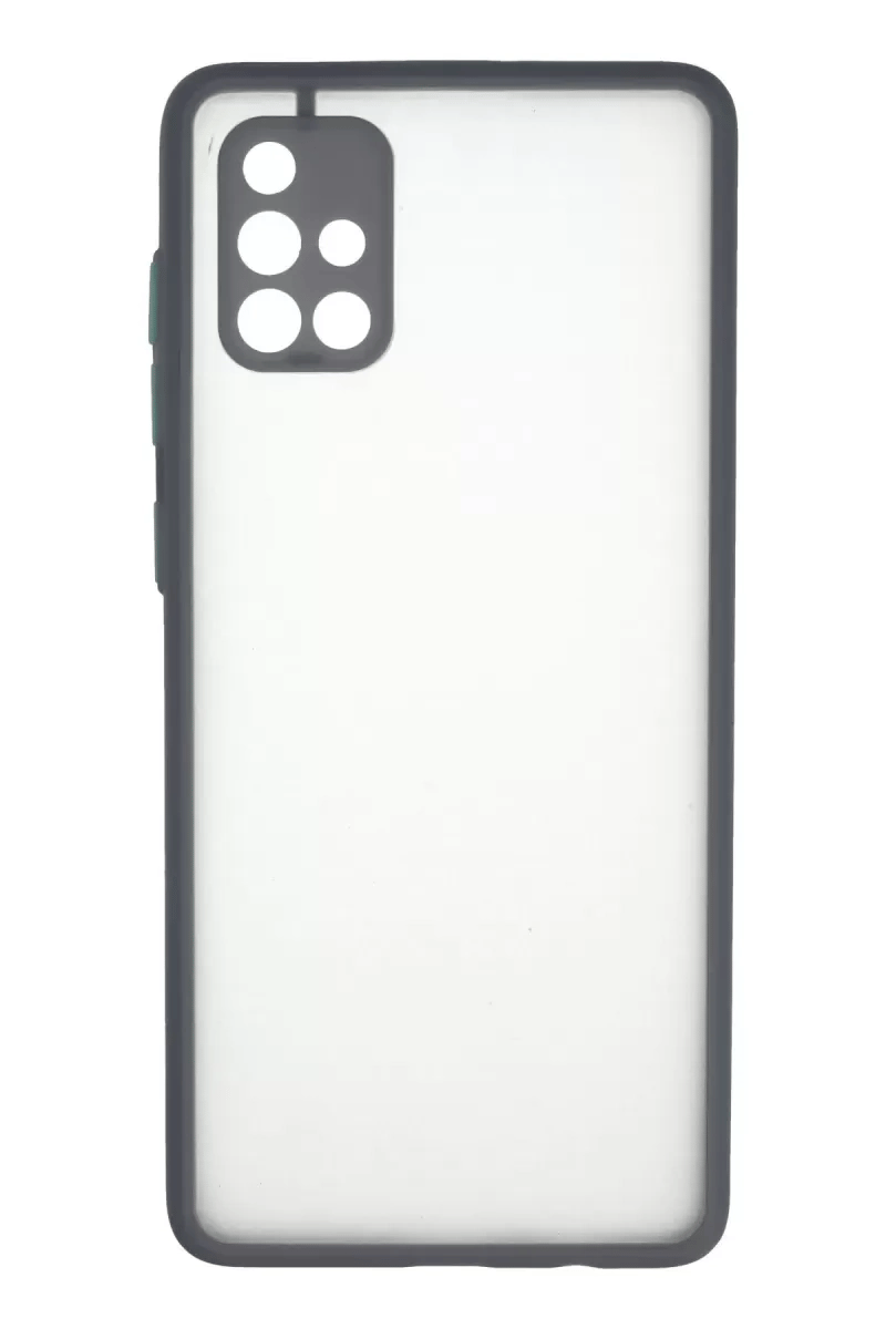 Samsung Galaxy A71 Kılıf Montreal Silikon Kapak - Gri