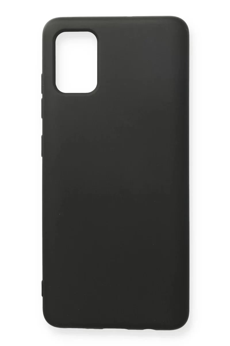 Samsung Galaxy A71 Kılıf Nano içi Kadife Silikon - Siyah