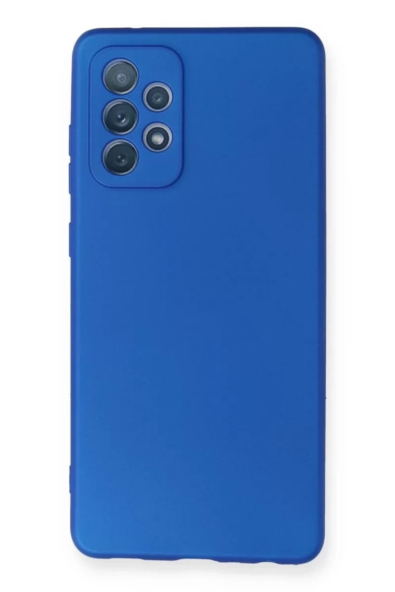 Samsung Galaxy A72 Kılıf First Silikon - Mavi
