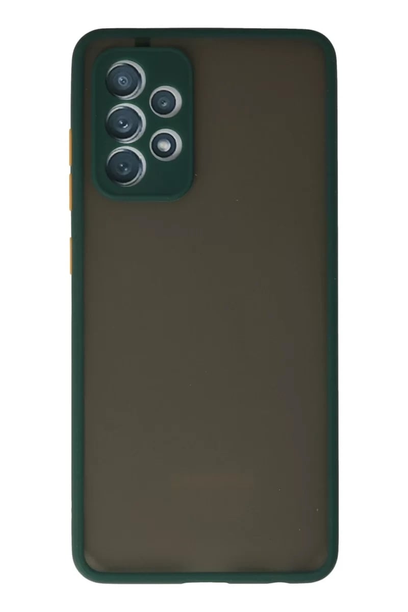 Samsung Galaxy A72 Kılıf Montreal Silikon Kapak - Koyu Yeşil