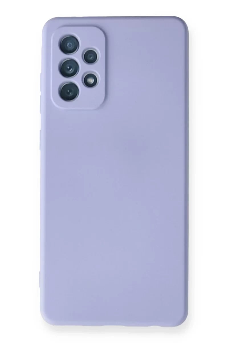 Samsung Galaxy A72 Kılıf Nano içi Kadife Silikon - Lila