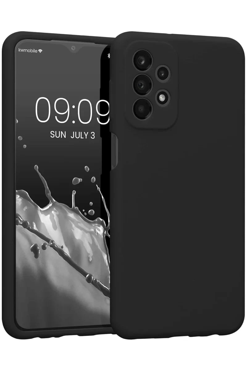 Samsung Galaxy A73 5G Kılıf First Silikon - Siyah