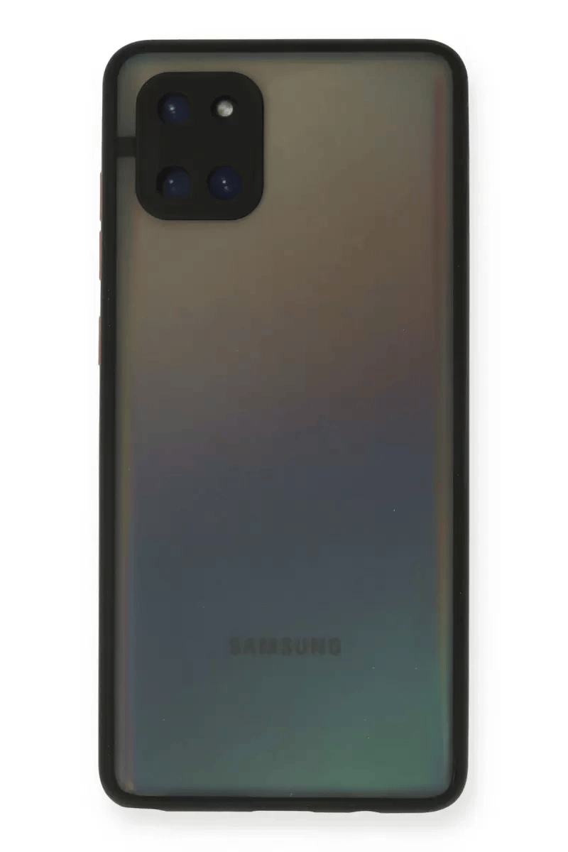 Samsung Galaxy A81 / Note 10 Lite Kılıf Montreal Silikon Kapak - Siyah