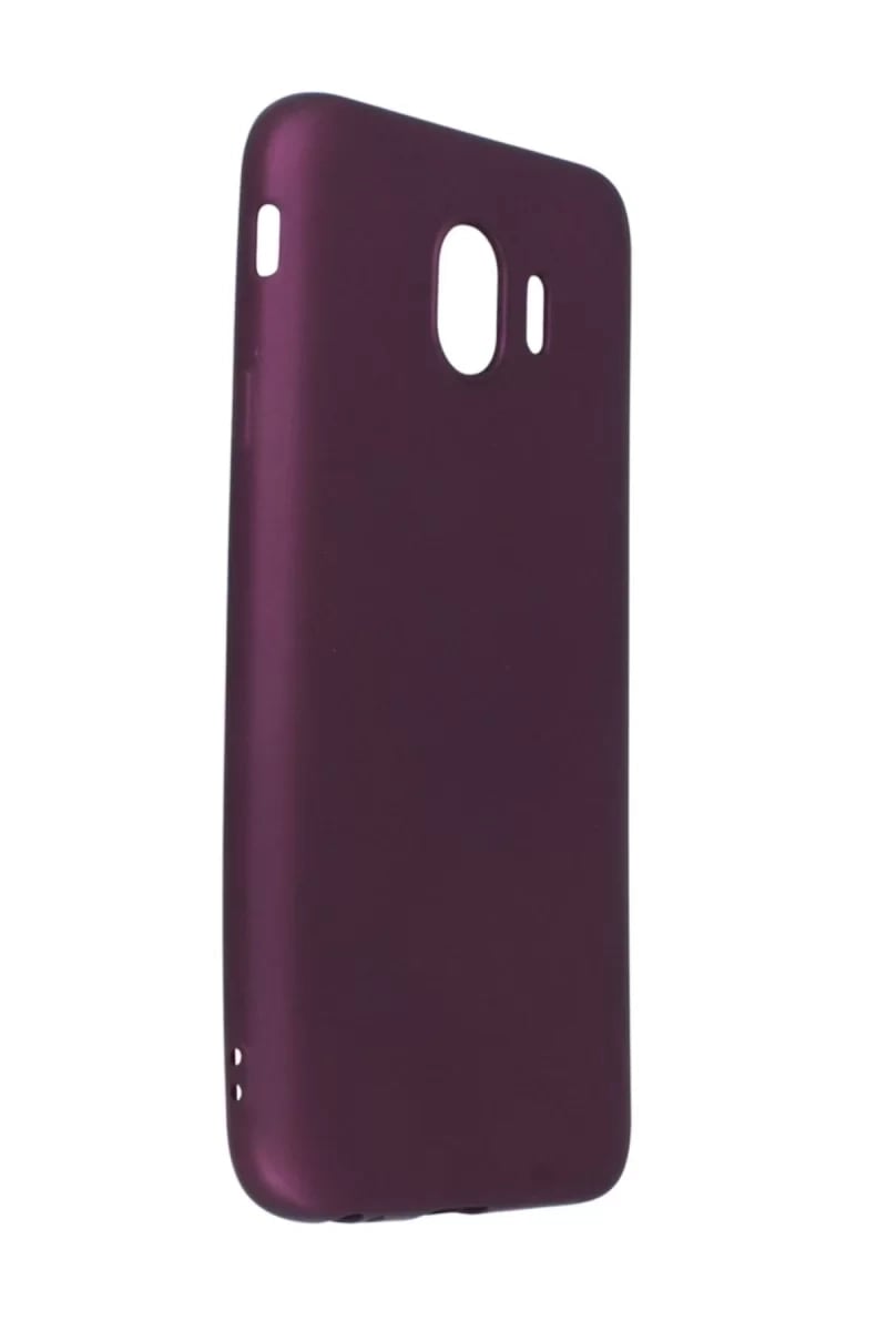 Samsung Galaxy J4 Kılıf First Silikon - Mürdüm