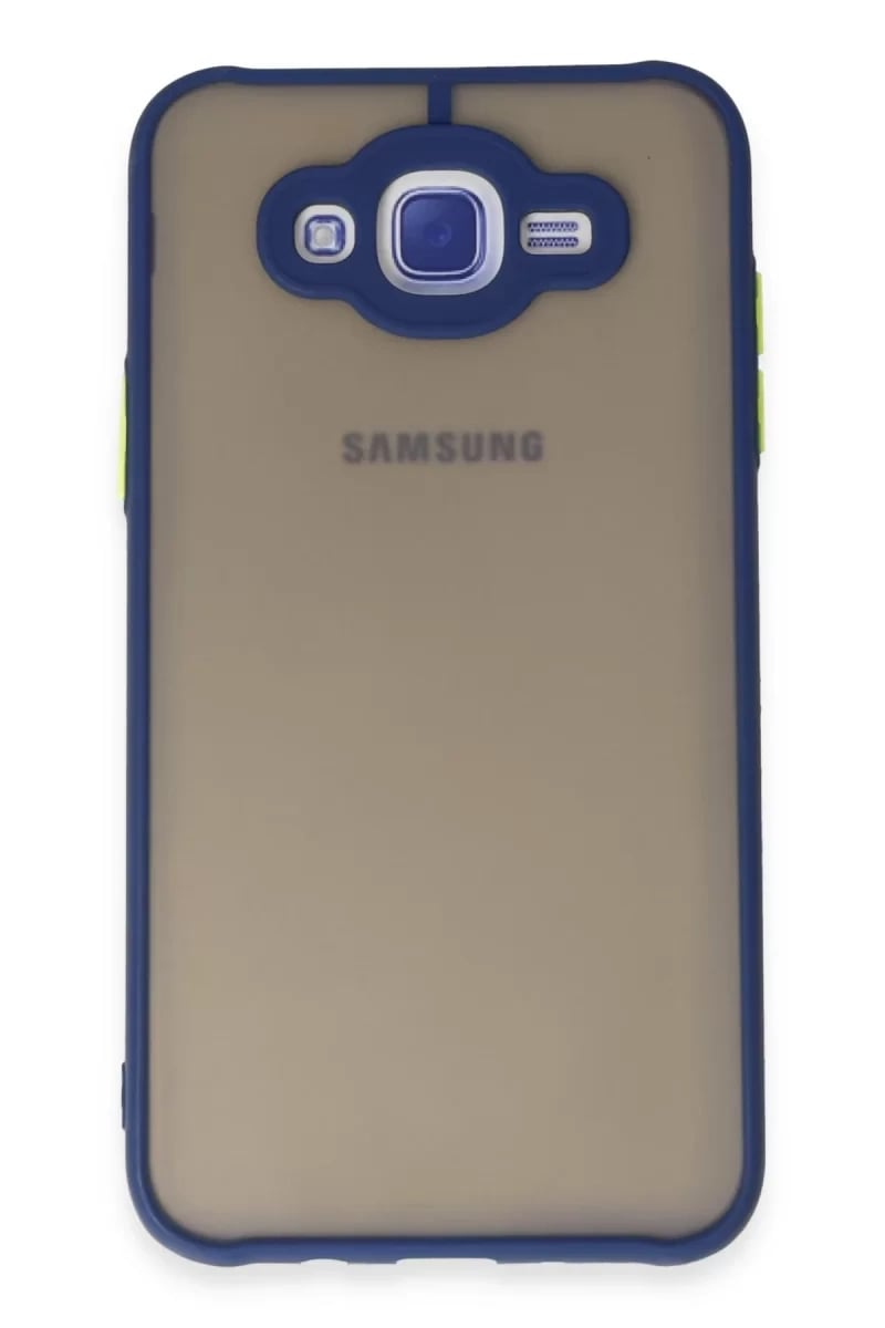 Samsung Galaxy J7 Kılıf Montreal Silikon Kapak - Lacivert