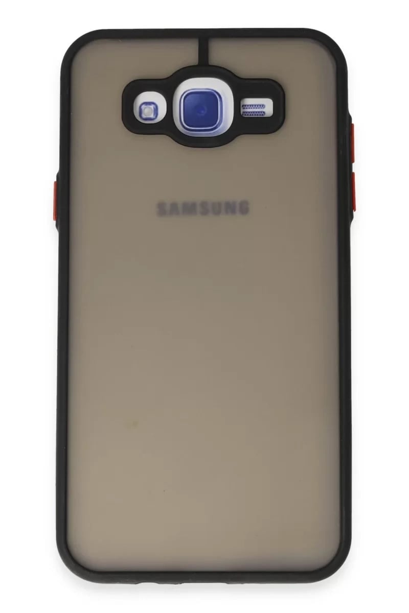Samsung Galaxy J7 Kılıf Montreal Silikon Kapak - Siyah