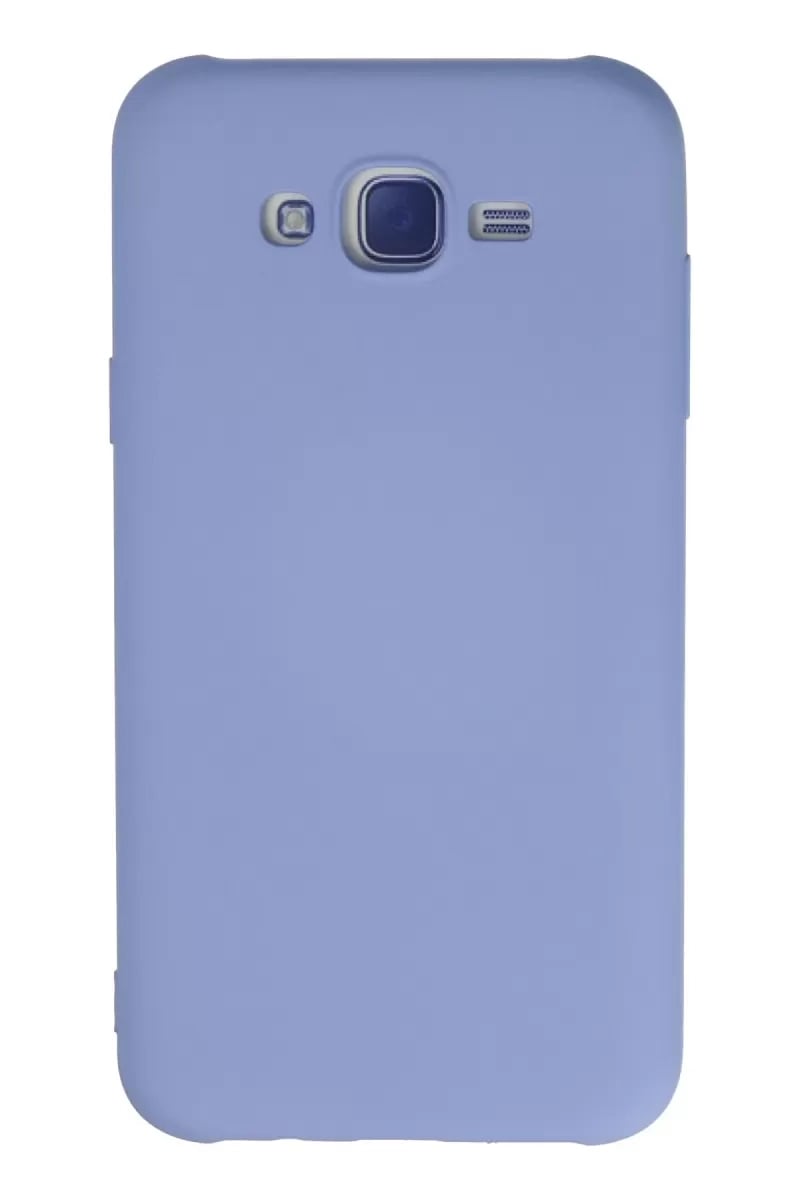 Samsung Galaxy J7 Kılıf Nano içi Kadife Silikon - Lila