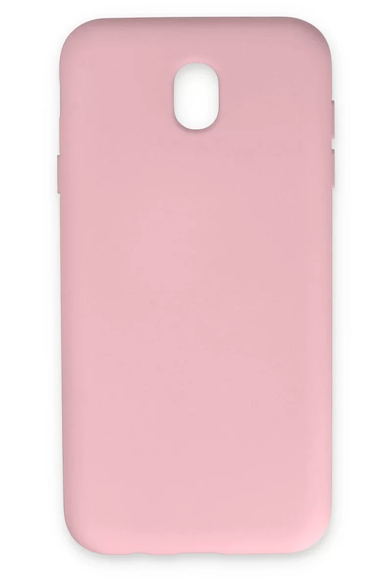 Samsung Galaxy J7 Pro / J730 Kılıf Nano içi Kadife Silikon - Pudra