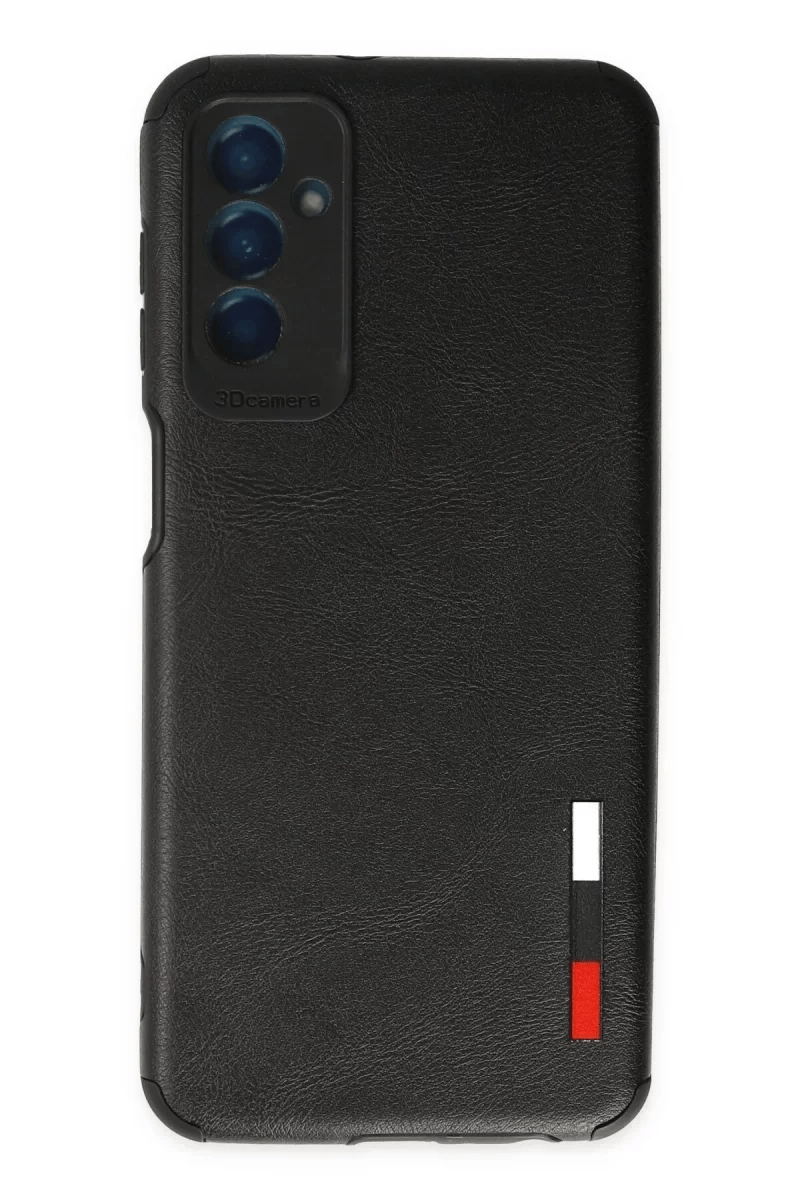 Samsung Galaxy M13 Kılıf Loop Deri Silikon - Siyah