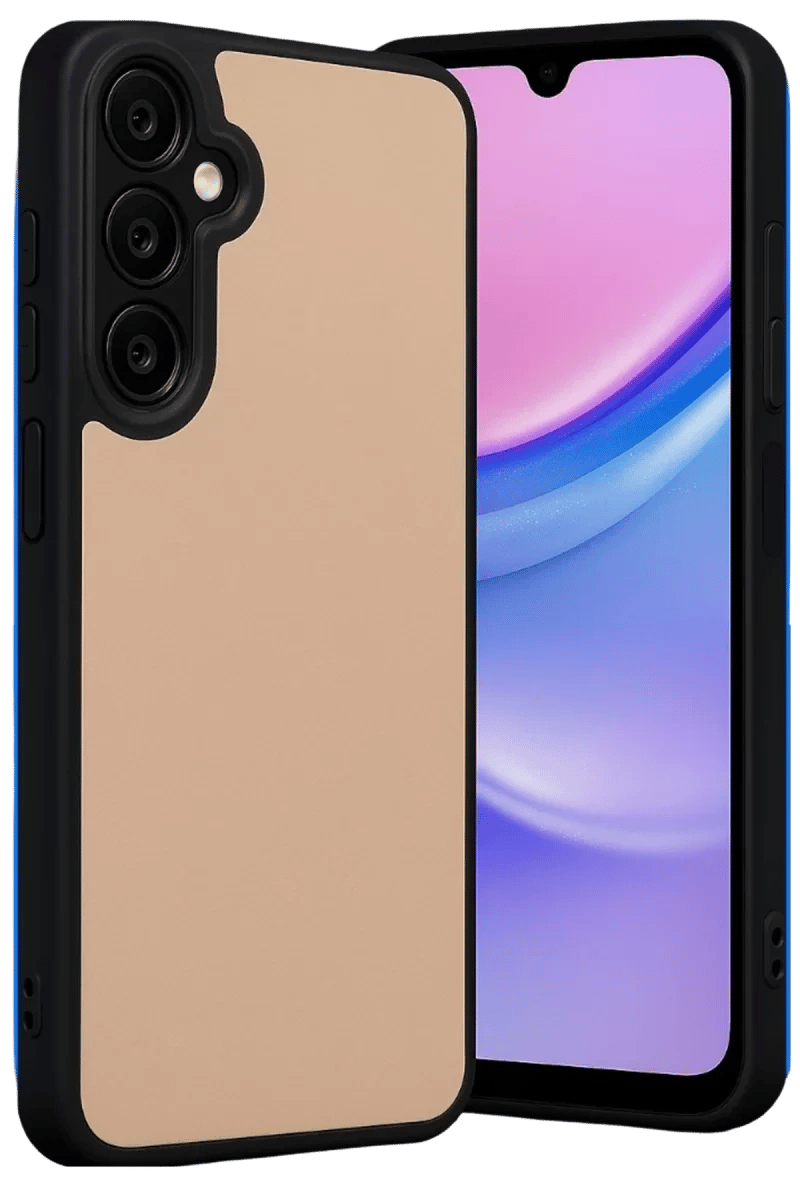 Samsung Galaxy M15 Kılıf Aras Deri Kapak - Pudra
